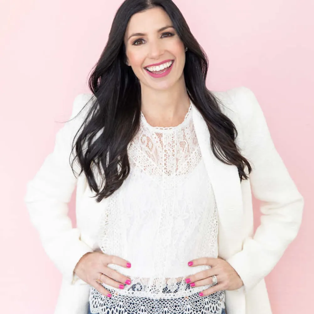 Dr. Stephenie Poris in a white blazer